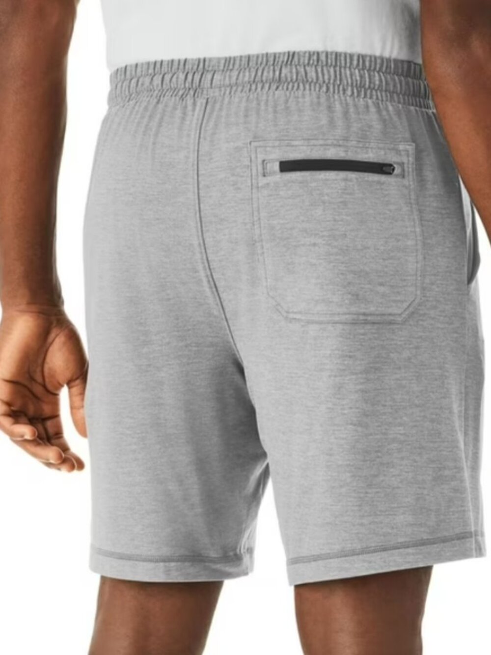 Member's Mark Men's Drawstring Moisture Wicking Favorite Soft Short Gray  XXL - Picture 3 of 8